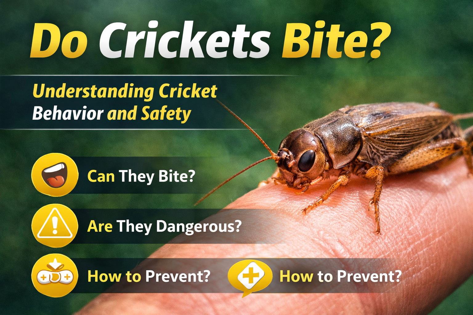 Do Crickets Bite?